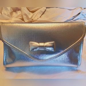 Silver Glitter Clutch purse